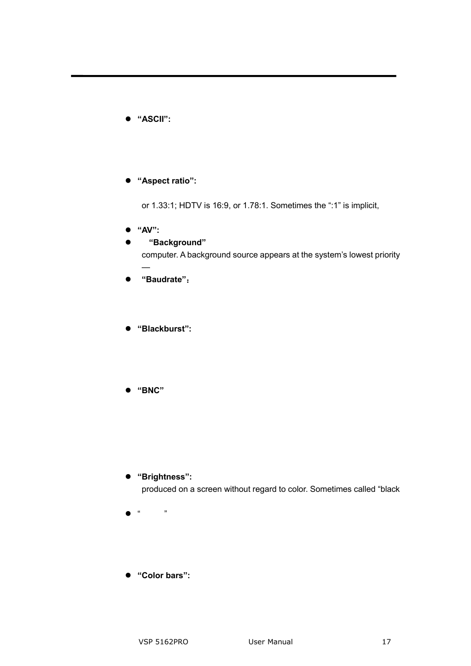 Term and definitions, Terms and definitions, Brief introduction | RGBLink VSP 5162PRO User Manual | Page 17 / 114