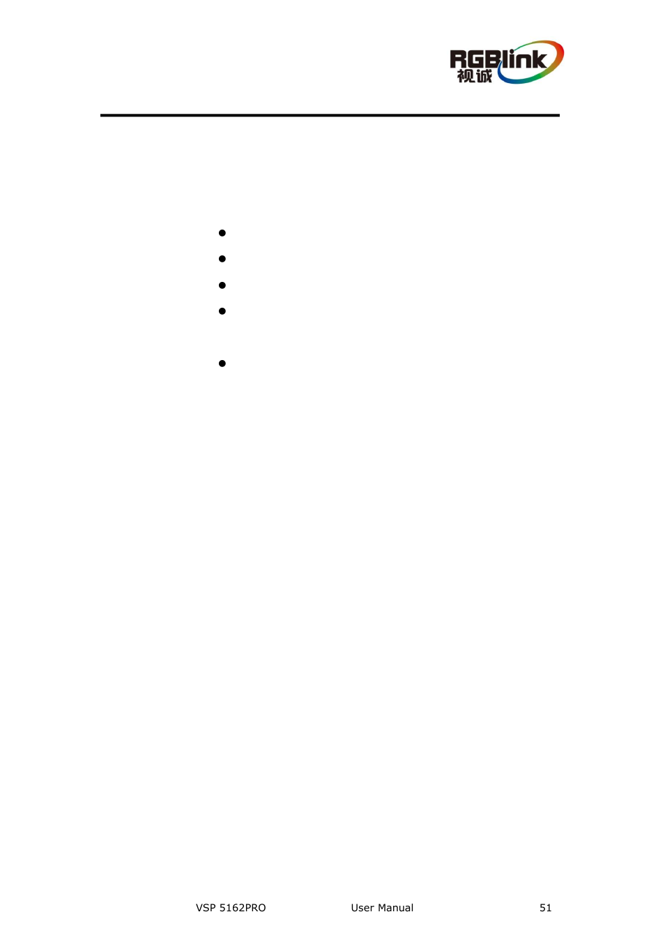 Communication software guideline, In this chapter | RGBLink VSP 5162PRO User Manual | Page 51 / 114