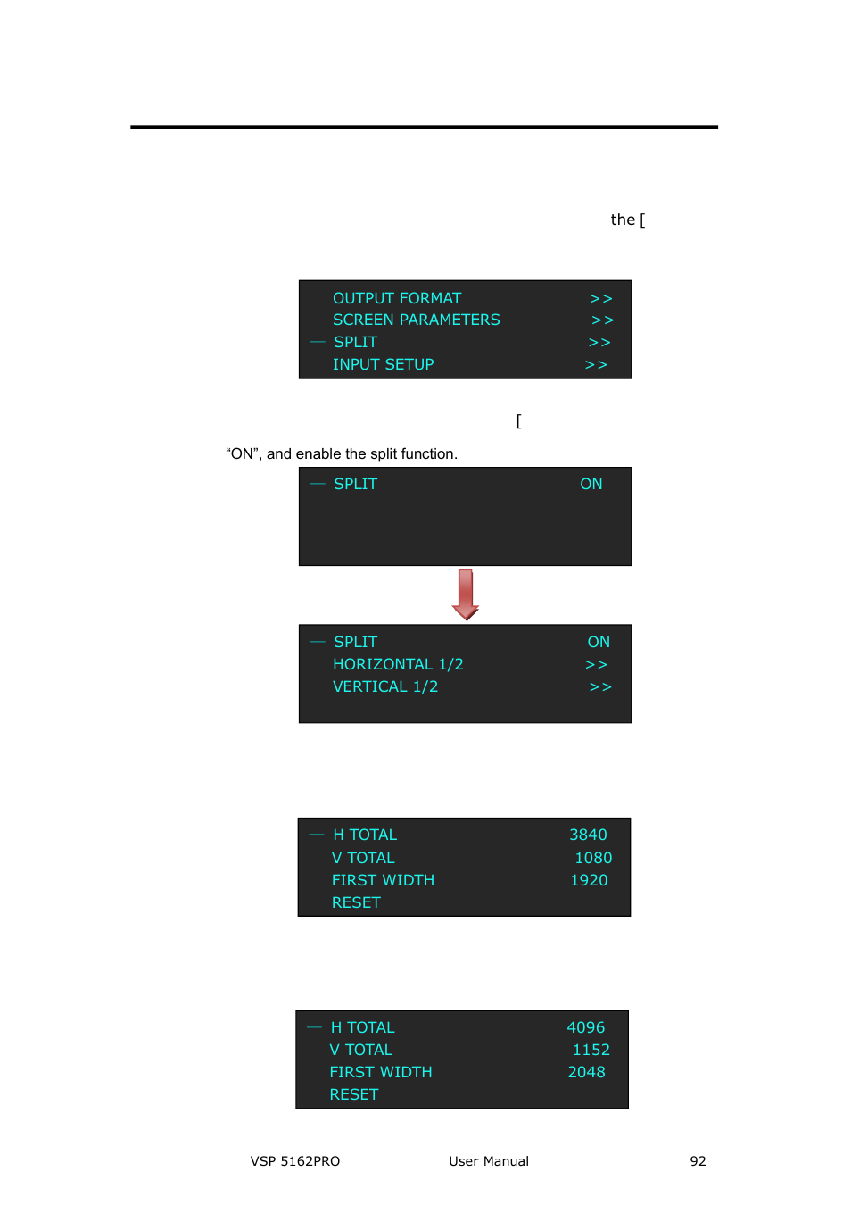 How to realize 4k×1k mapping, System setup and operation | RGBLink VSP 5162PRO User Manual | Page 92 / 114