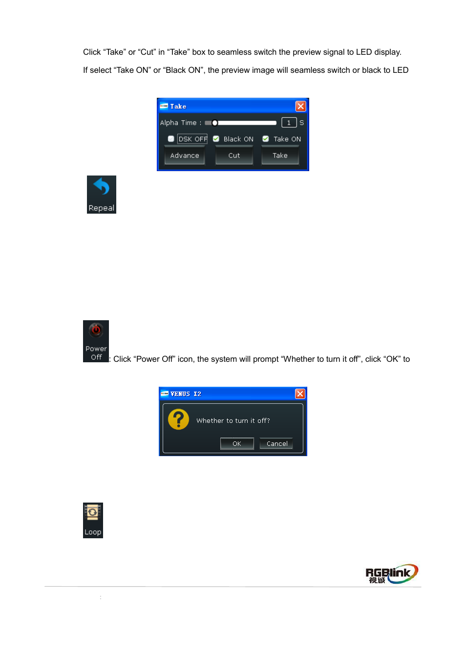 Other, Power, Screen mode | RGBLink VENUS X2 Quick Start User Manual | Page 22 / 31