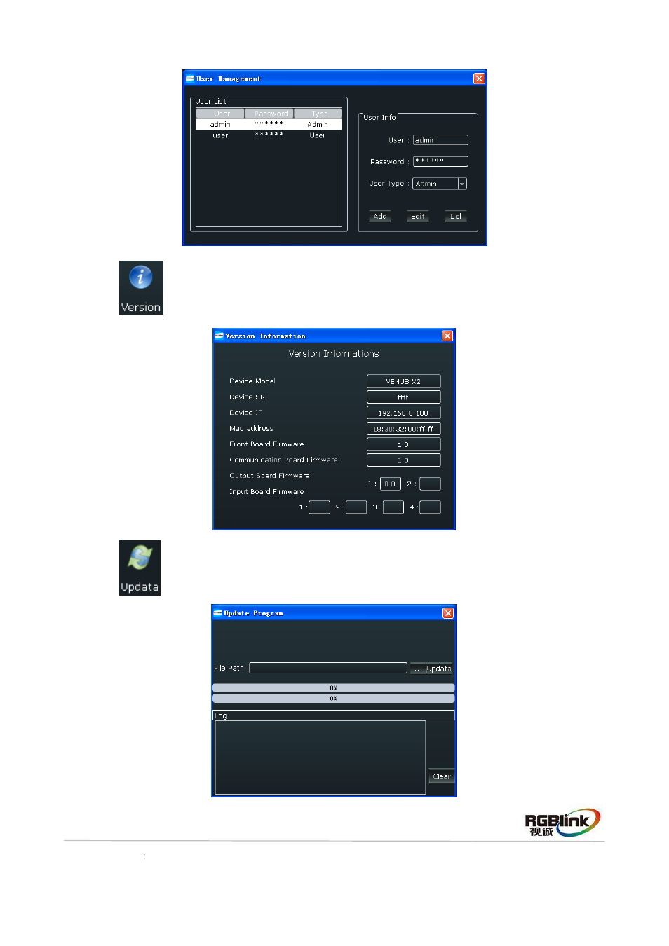 RGBLink VENUS X2 Quick Start User Manual | Page 24 / 31