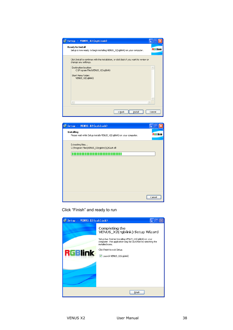 Communication software guideline | RGBLink VENUS X2 User Manual User Manual | Page 38 / 68