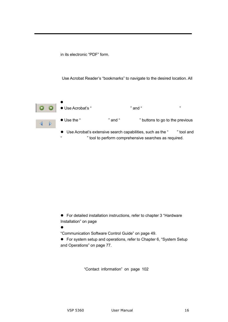 How to use the manual, Brief introduction, Navigation | Table of contents and index, General operations | RGBLink VSP 5360 User Manual | Page 16 / 110