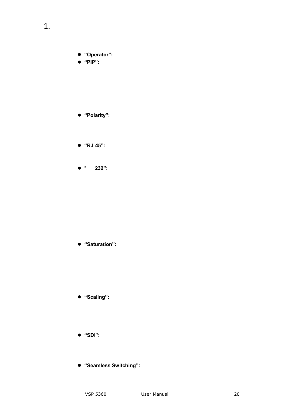 Brief introduction | RGBLink VSP 5360 User Manual | Page 20 / 110