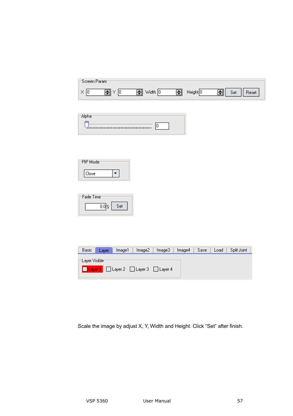 Layer, Image 1, Communication software guideline | RGBLink VSP 5360 User Manual | Page 57 / 110