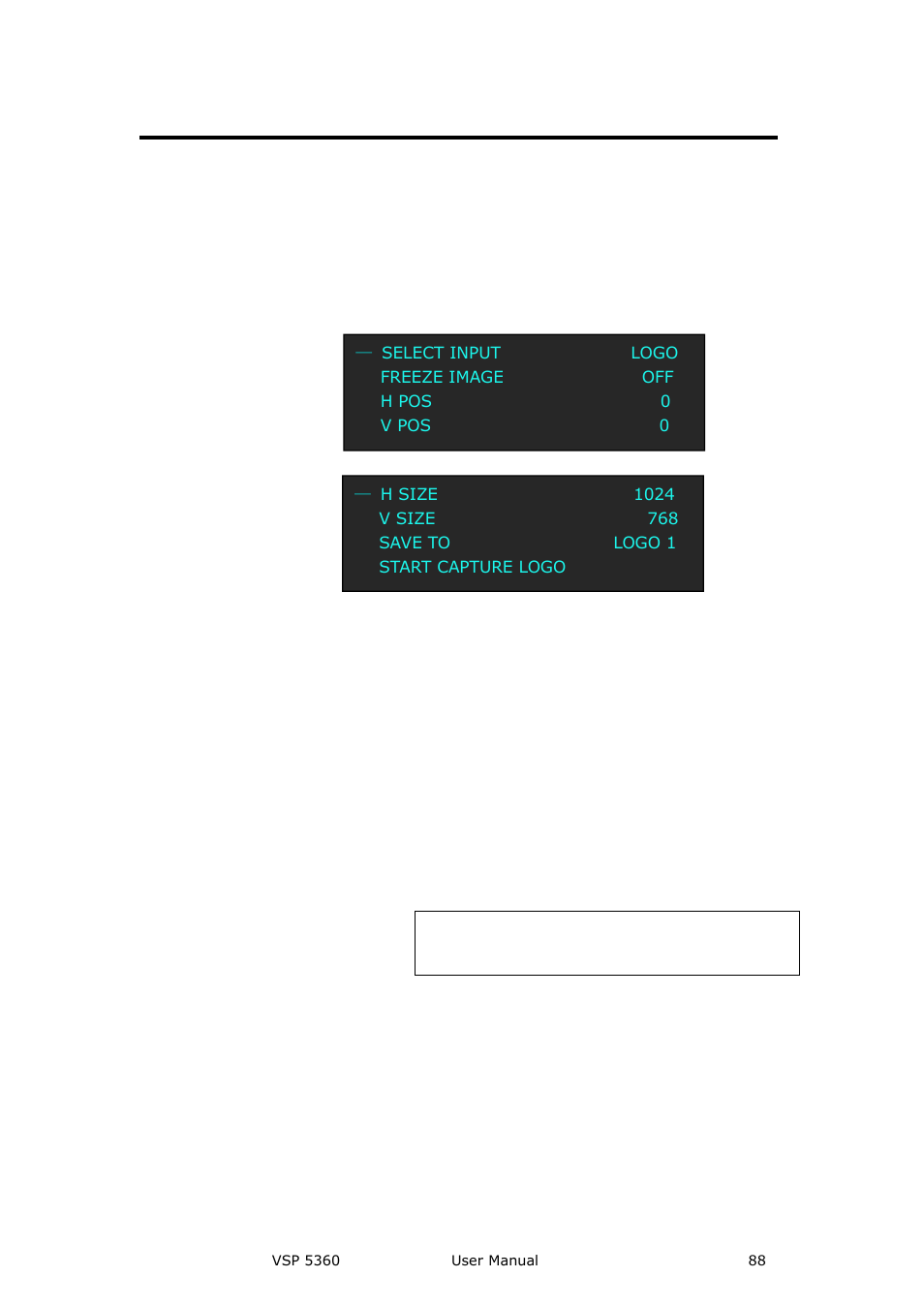 How to realize the logo capture, System setup and operation | RGBLink VSP 5360 User Manual | Page 88 / 110