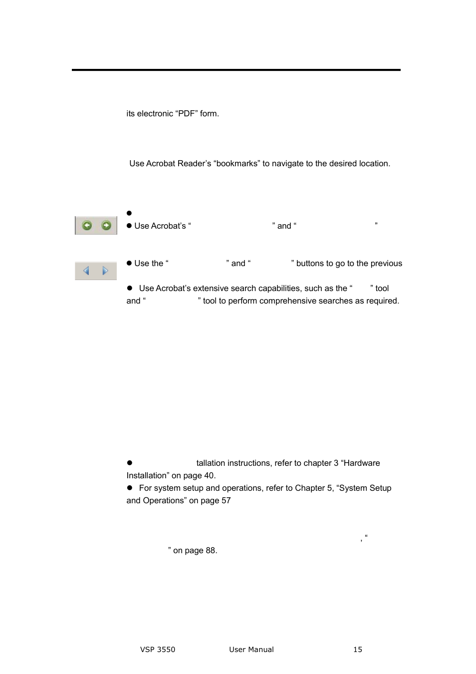 How to use this manual, Introduction, Navigating | Table of contents and index, General operations | RGBLink VSP 3550S User Manual User Manual | Page 15 / 88