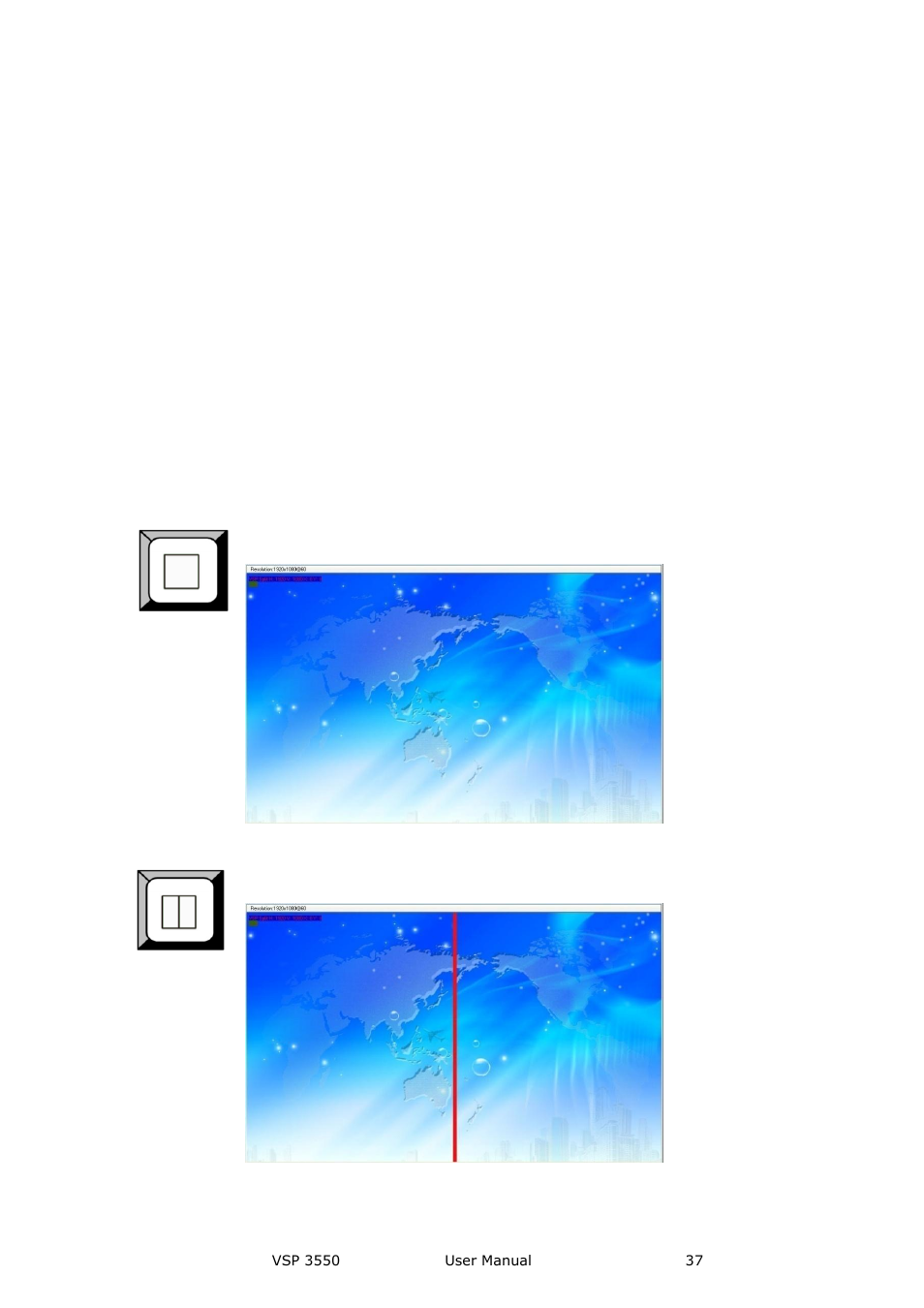 Split part, Hardware orientation | RGBLink VSP 3550S User Manual User Manual | Page 37 / 88