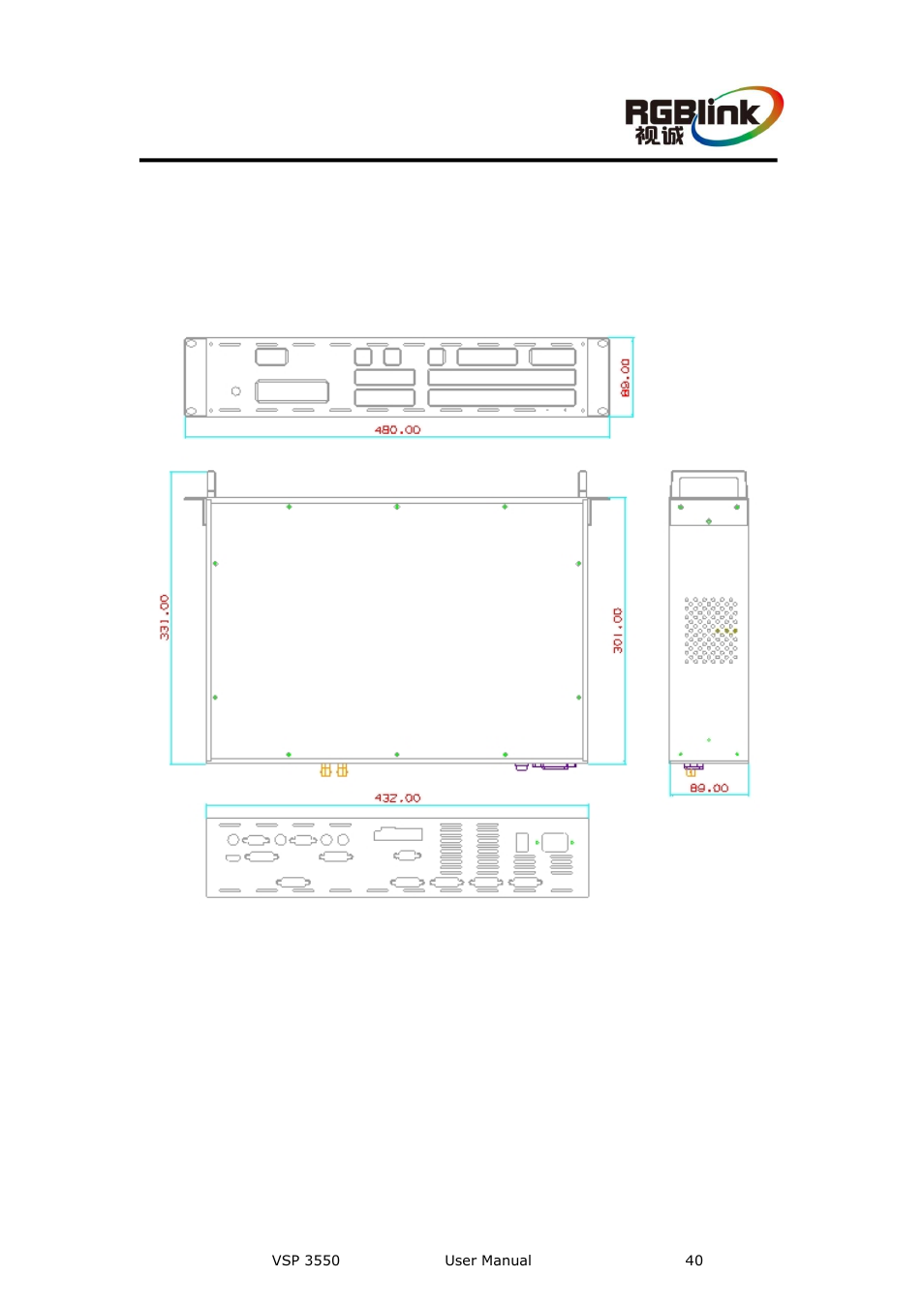 Hardware installation, In this chapter | RGBLink VSP 3550S User Manual User Manual | Page 40 / 88