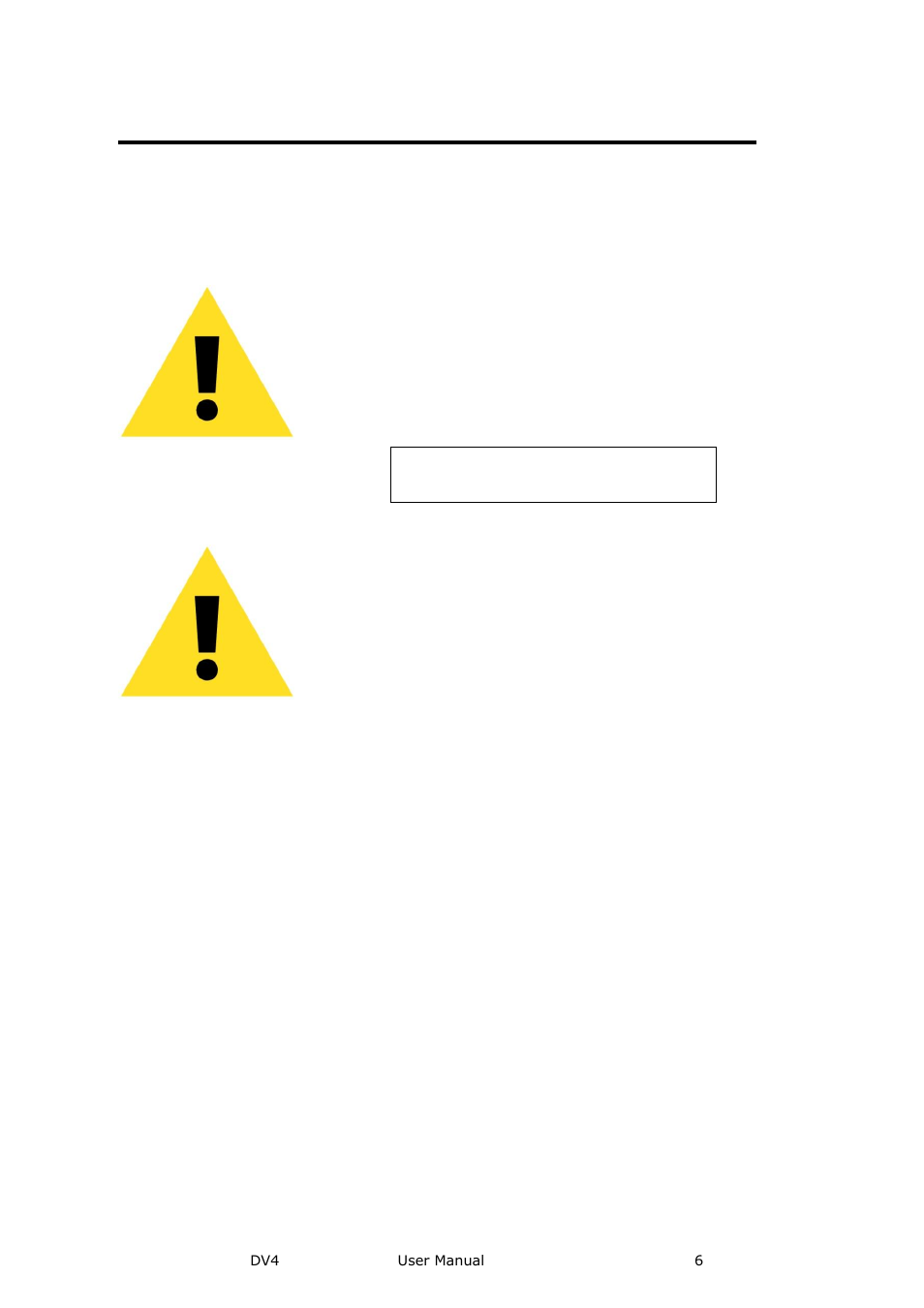 Terms in this manual and equipment marking, Warning, Caution | RGBLink DV4 User Manual User Manual | Page 6 / 31