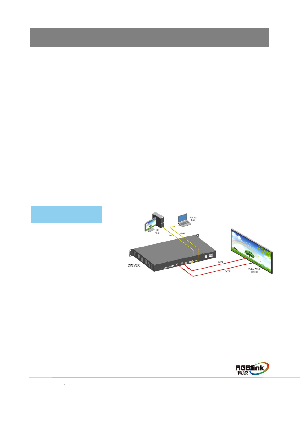 Product introduction, System connection | RGBLink Driver Quick Start User Manual | Page 3 / 17