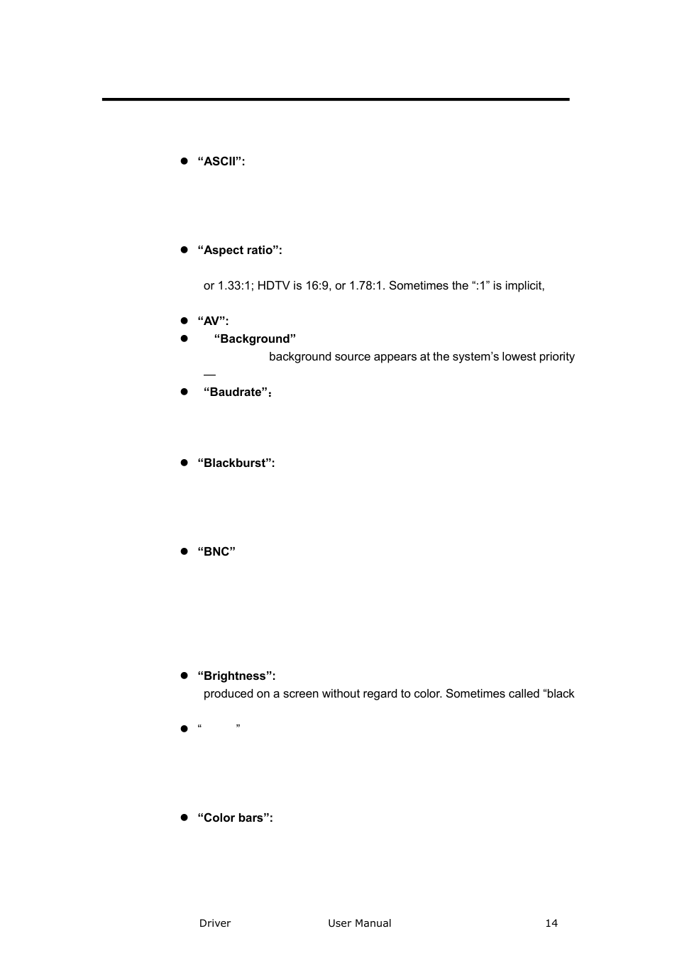 Terms and definitions, Introduction | RGBLink Driver User Manual User Manual | Page 14 / 44