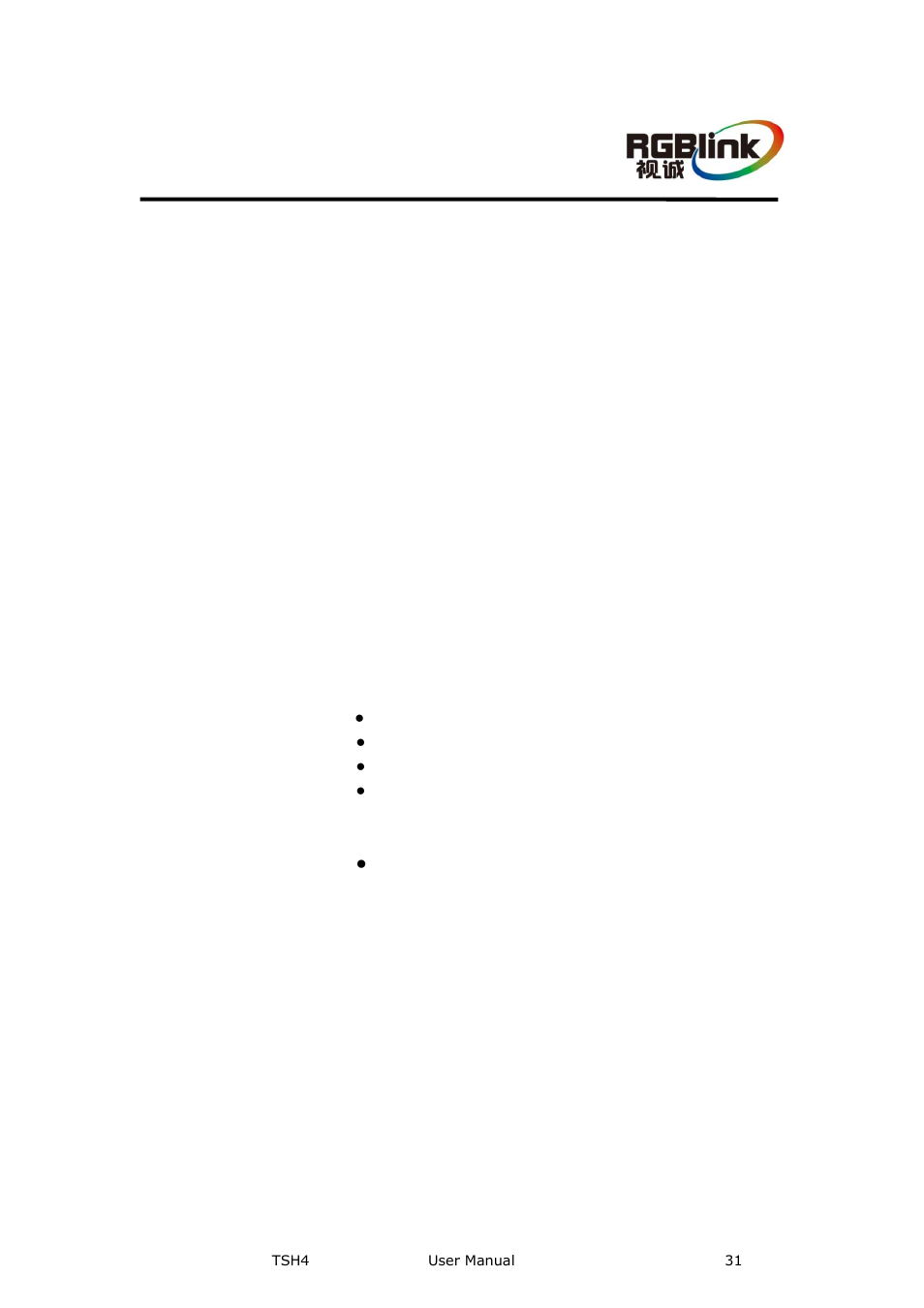B contact information, Contact information, Bcontact information | Warranty | RGBLink TSH4 User Manual User Manual | Page 31 / 31