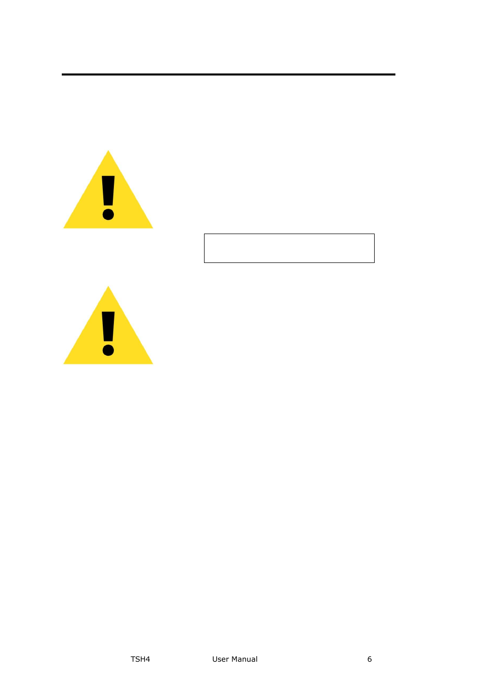 Terms in this manual and equipment marking, Warning, Caution | RGBLink TSH4 User Manual User Manual | Page 6 / 31