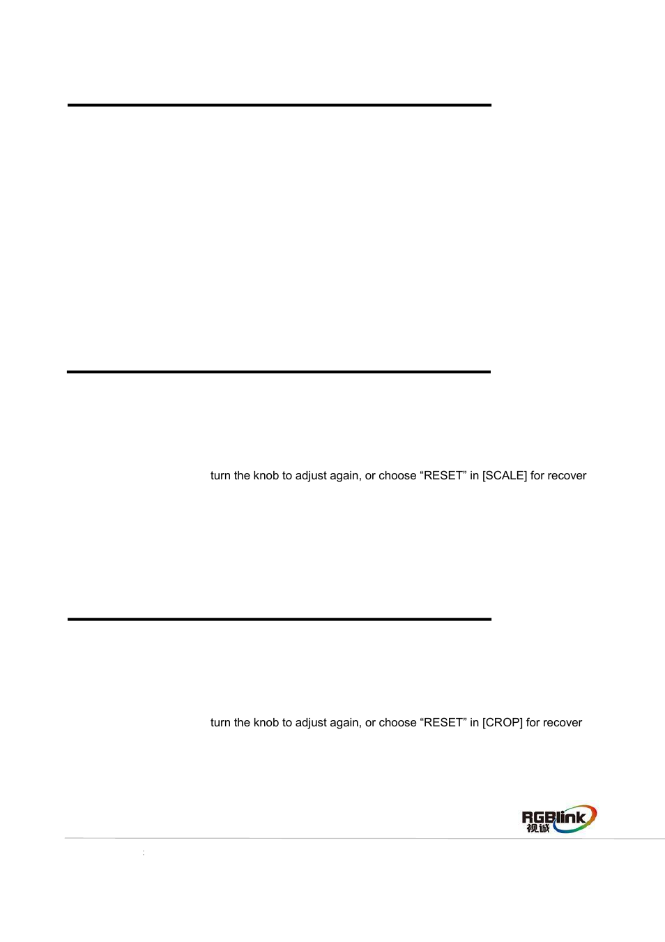 How to realize single image switching, How to scale the image, How to crop the image | RGBLink CP 3096 Quick Start User Manual | Page 14 / 18