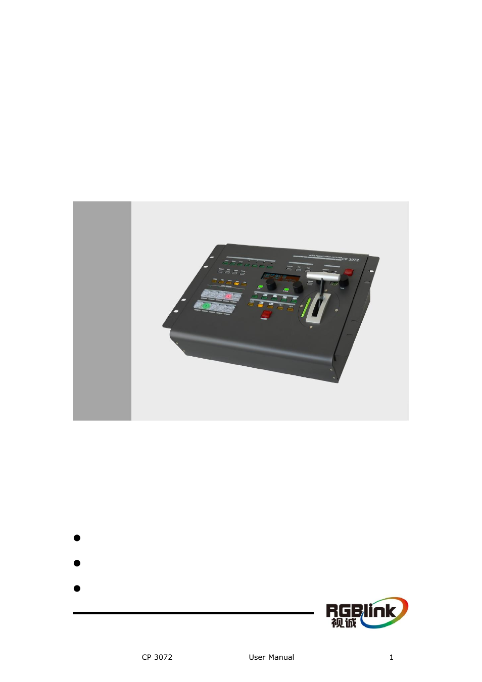 RGBLink CP 3072 User Manual User Manual | 75 pages