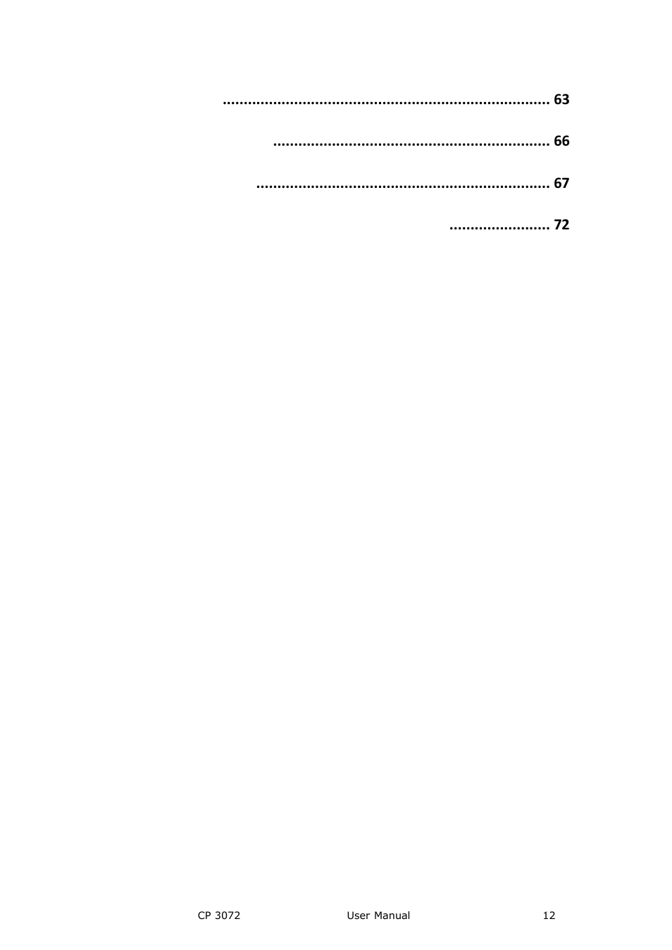 A. specification, B. contact information, C. software upgrade | D. solution for weak damping effects of t-bar | RGBLink CP 3072 User Manual User Manual | Page 12 / 75