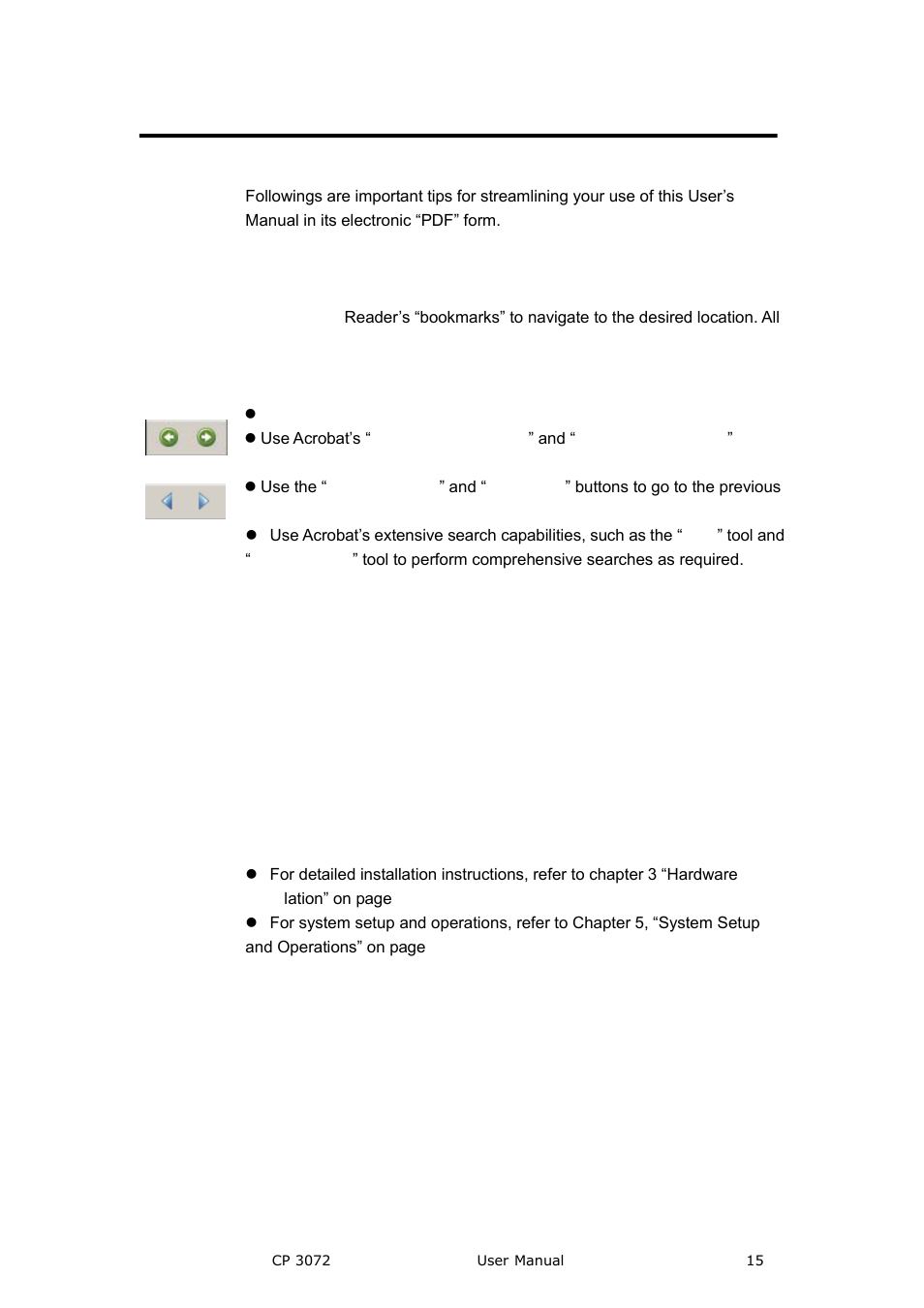 How to use the manual, Brief introduction, Navigation | Table of contents and index, General operations | RGBLink CP 3072 User Manual User Manual | Page 15 / 75