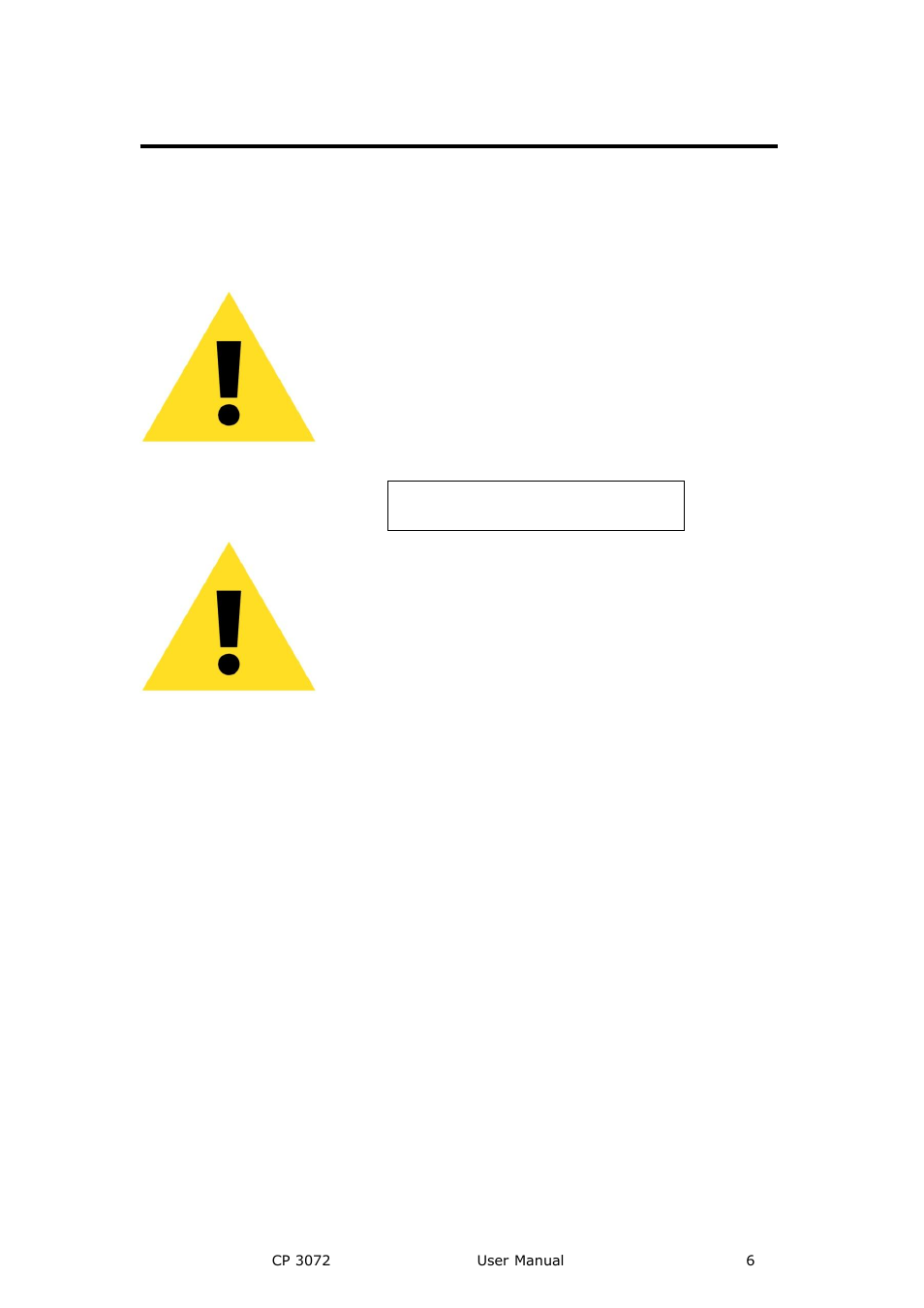 Terms in this manual and equipment marking, Warning, Caution | RGBLink CP 3072 User Manual User Manual | Page 6 / 75