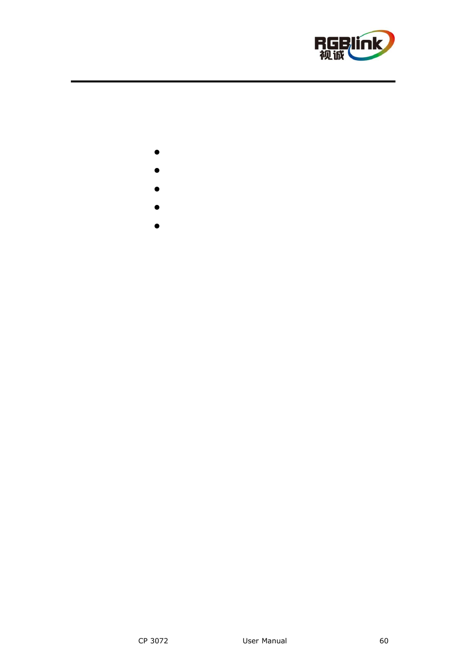 Common questions and solutions, In this chapter, Common questions and solution | RGBLink CP 3072 User Manual User Manual | Page 60 / 75