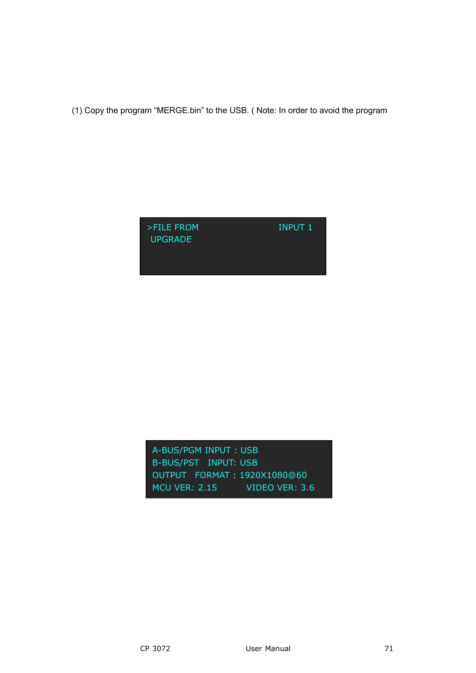 RGBLink CP 3072 User Manual User Manual | Page 71 / 75
