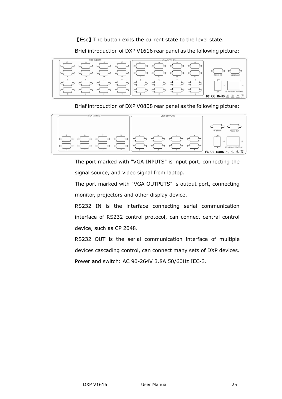 RGBLink DXP V1616 User Manual User Manual | Page 25 / 50