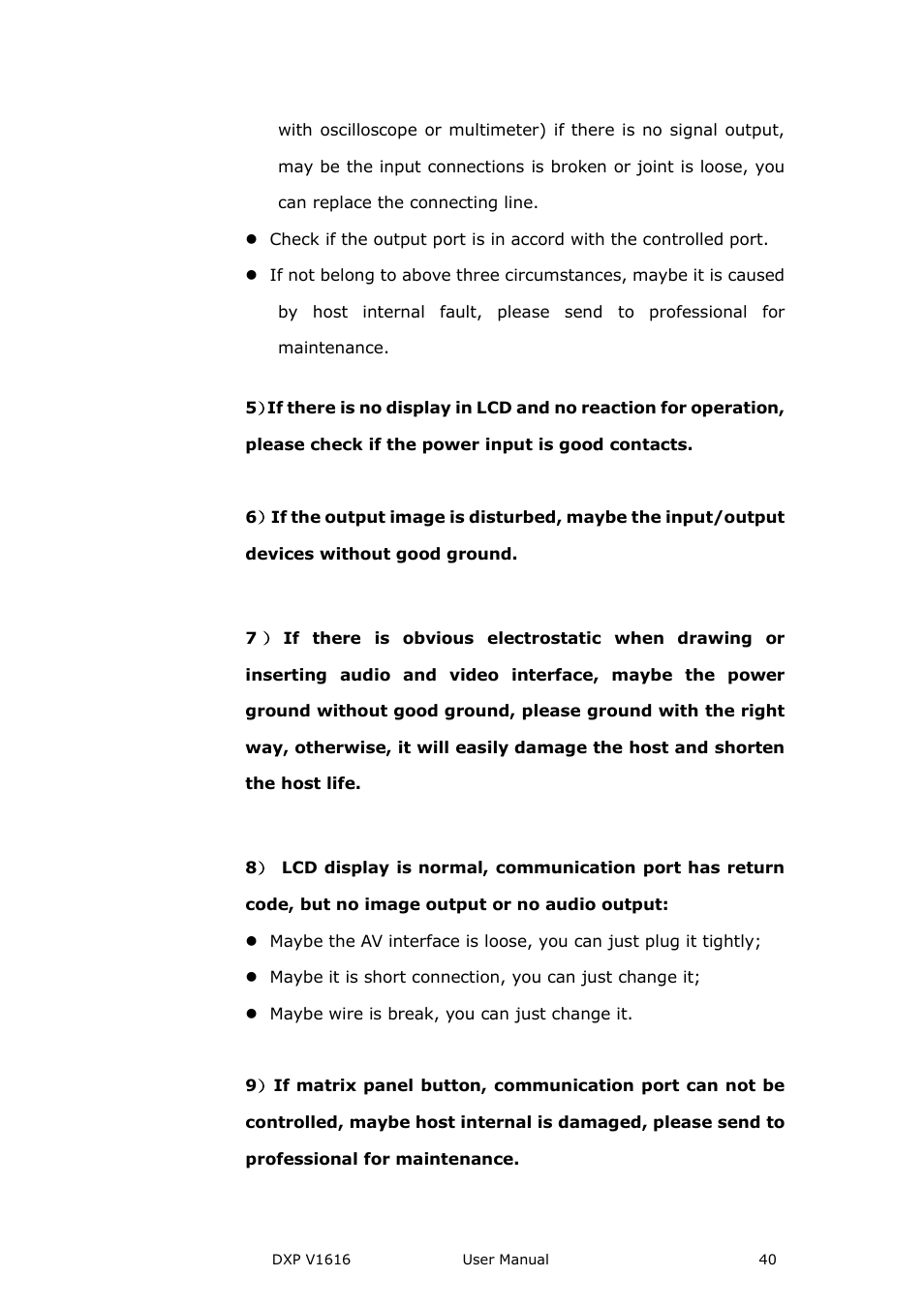 RGBLink DXP V1616 User Manual User Manual | Page 40 / 50