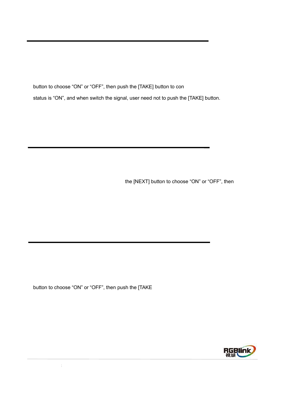 How to realize signal auto take, How to lock the front panel, How to realize hot backup | RGBLink DXP D1616 Quick Start User Manual | Page 11 / 13