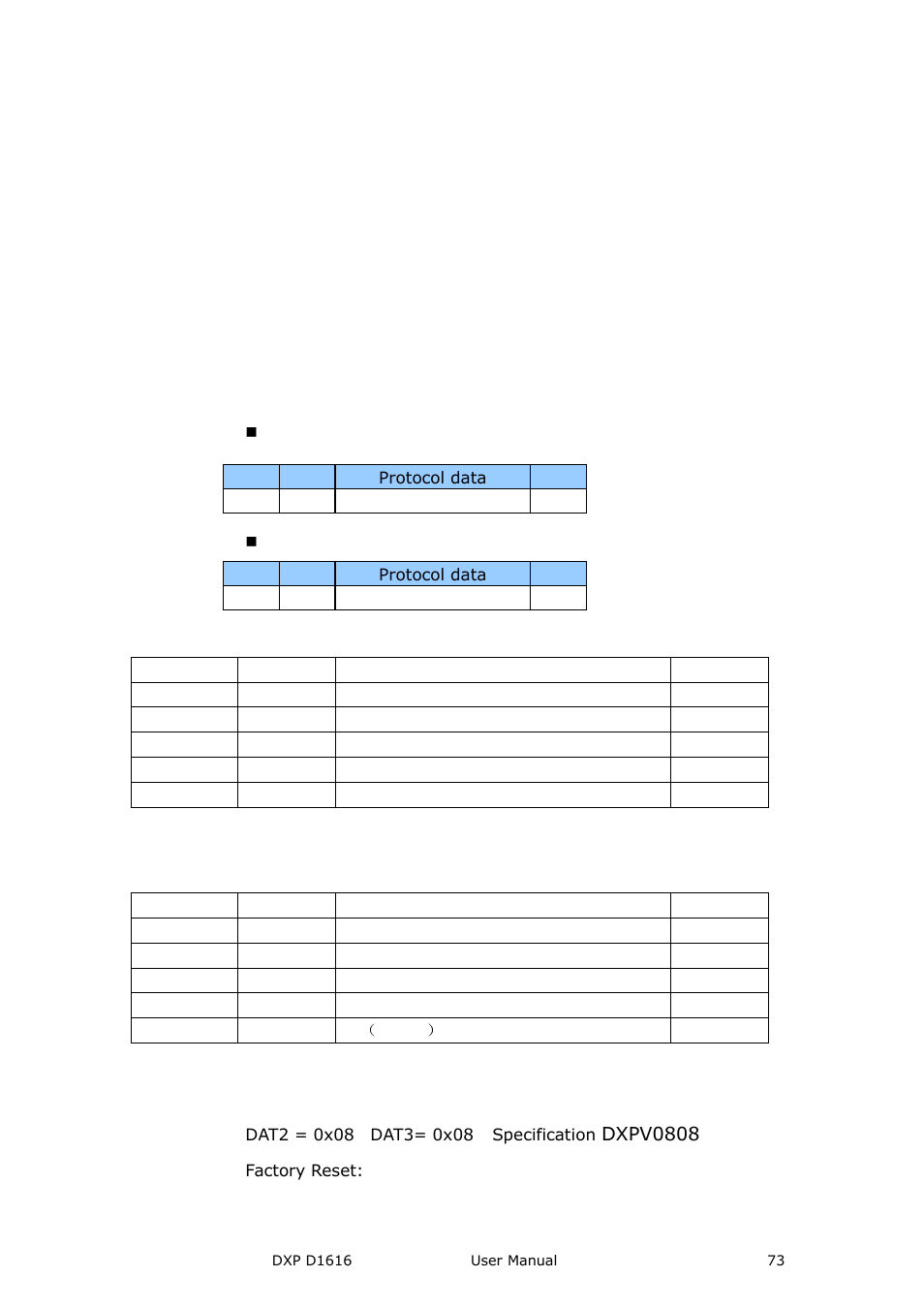 Frame format, Basic setting | RGBLink DXP D1616 User Manual User Manual | Page 73 / 76