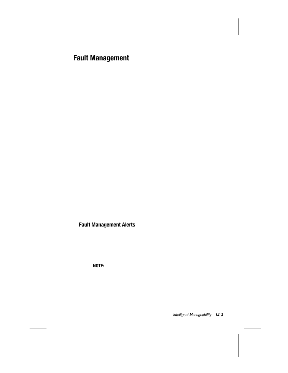 Fault management | Compaq 3500 User Manual | Page 123 / 182