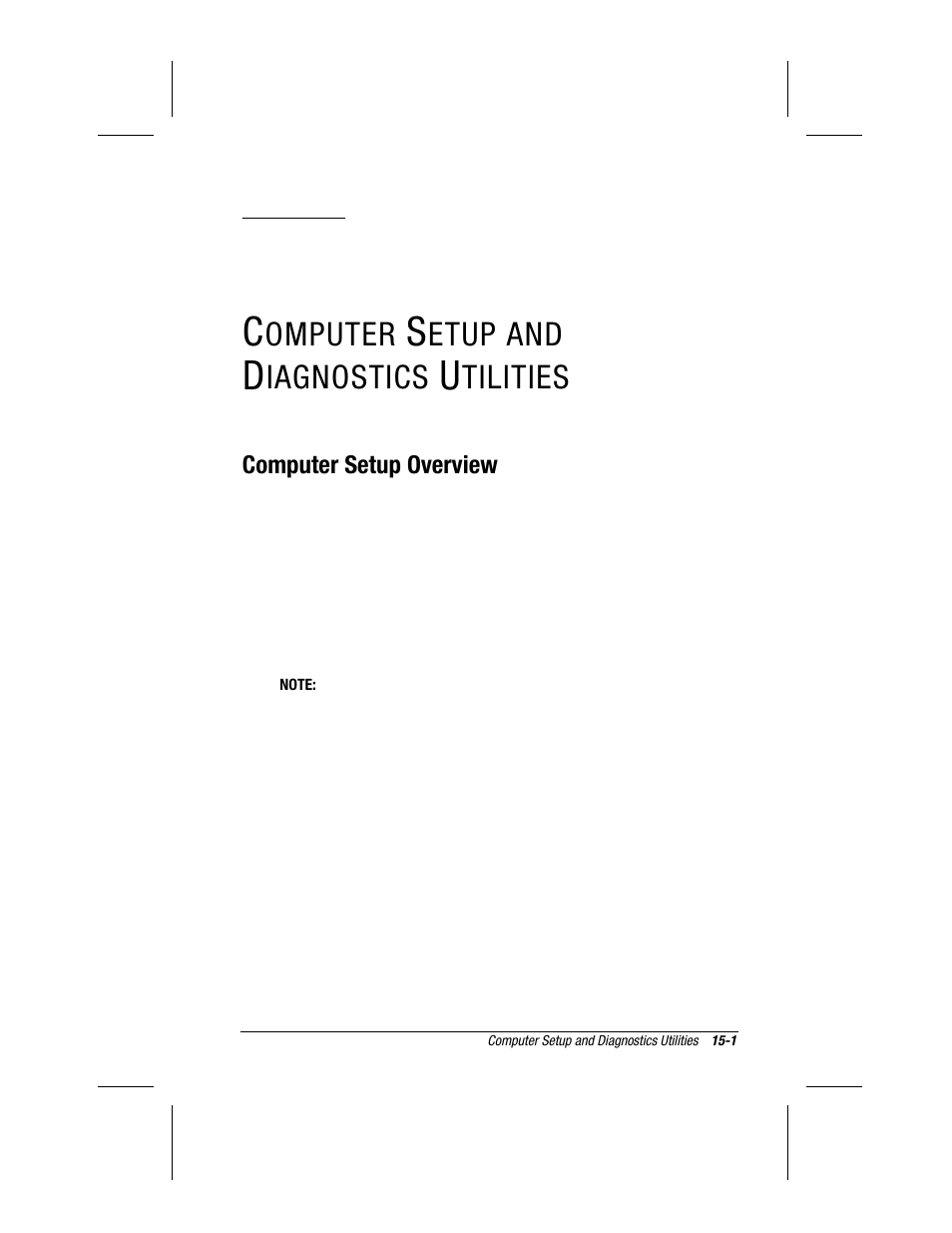 Diagnostics utilities, Chapter, Omputer | Etup and, Iagnostics, Tilities | Compaq 3500 User Manual | Page 125 / 182
