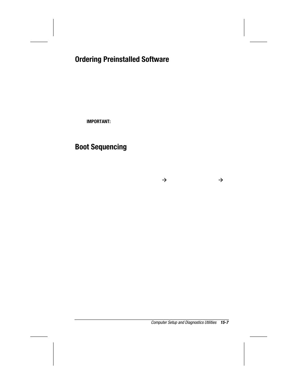 Ordering preinstalled software, Boot sequencing | Compaq 3500 User Manual | Page 131 / 182