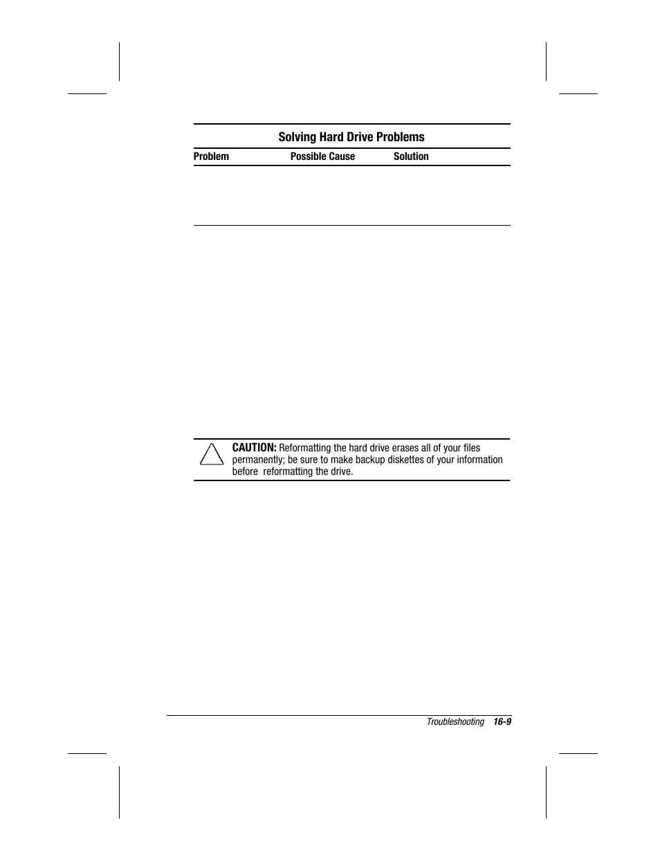 Solving hard drive problems | Compaq 3500 User Manual | Page 140 / 182