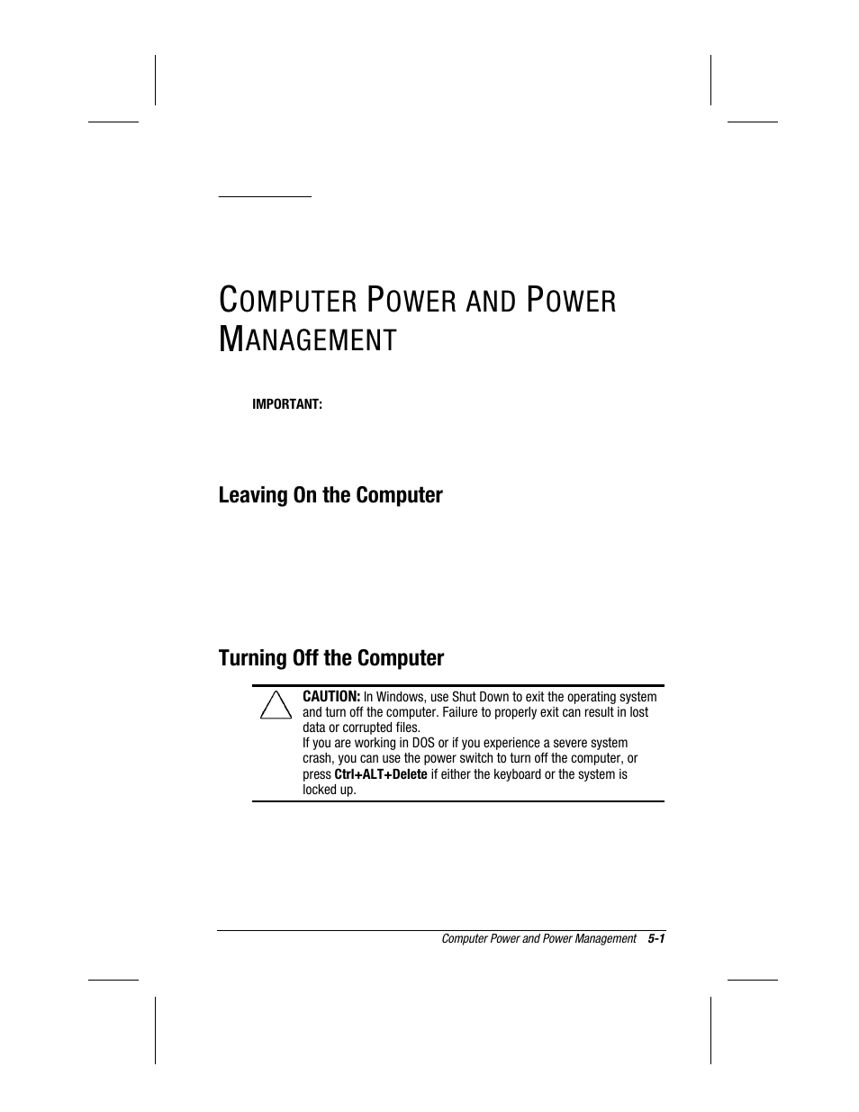 Computer power and power management, Chapter, Omputer | Ower and, Ower, Anagement | Compaq 3500 User Manual | Page 49 / 182