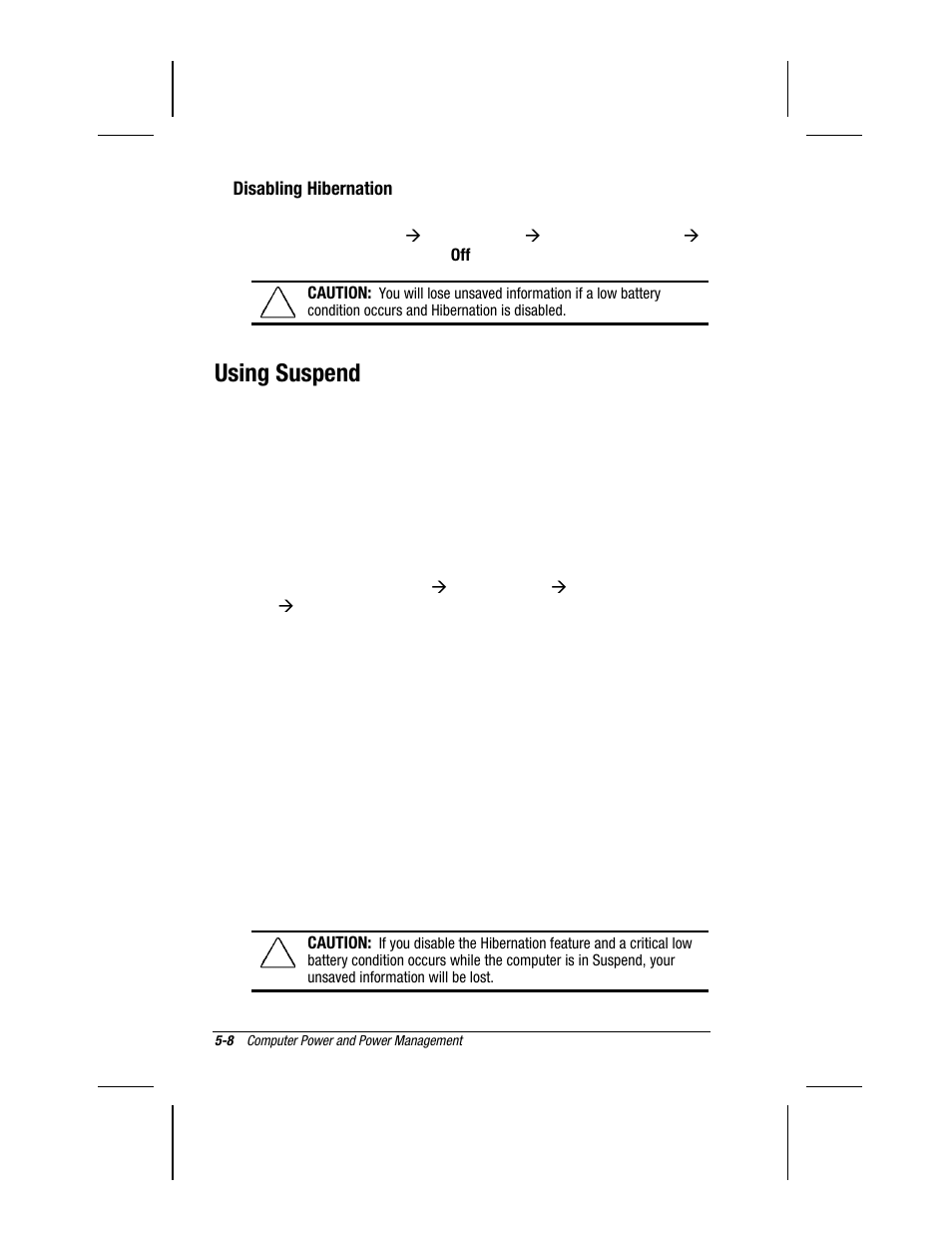 Using suspend | Compaq 3500 User Manual | Page 56 / 182