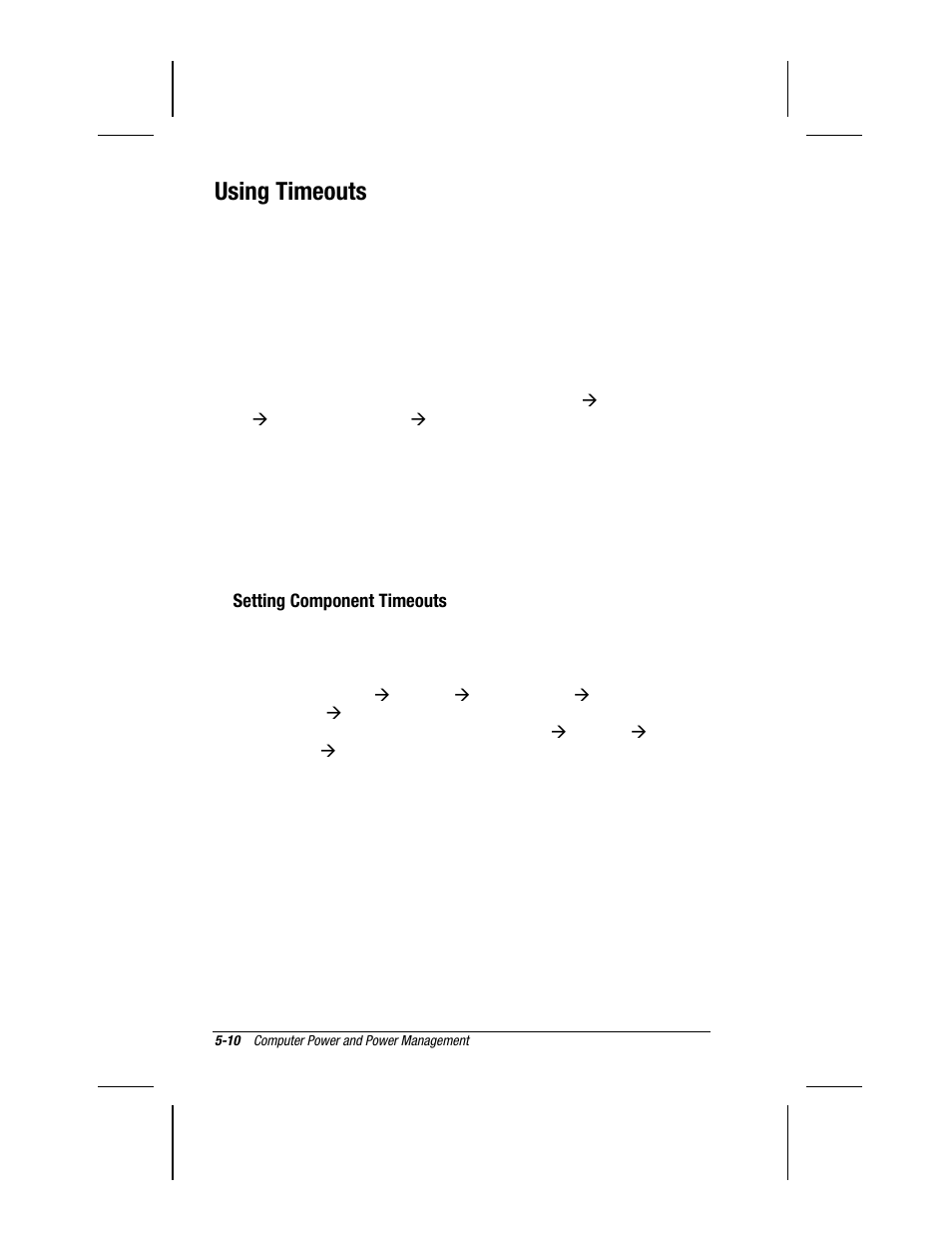 Using timeouts | Compaq 3500 User Manual | Page 58 / 182