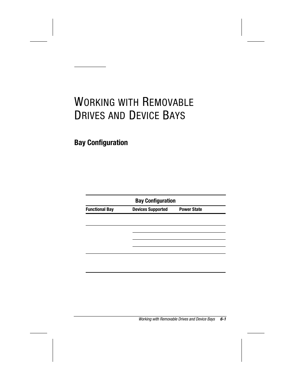 Working with removable drives and device bays, Chapter, Orking with | Emovable, Rives and, Evice | Compaq 3500 User Manual | Page 60 / 182