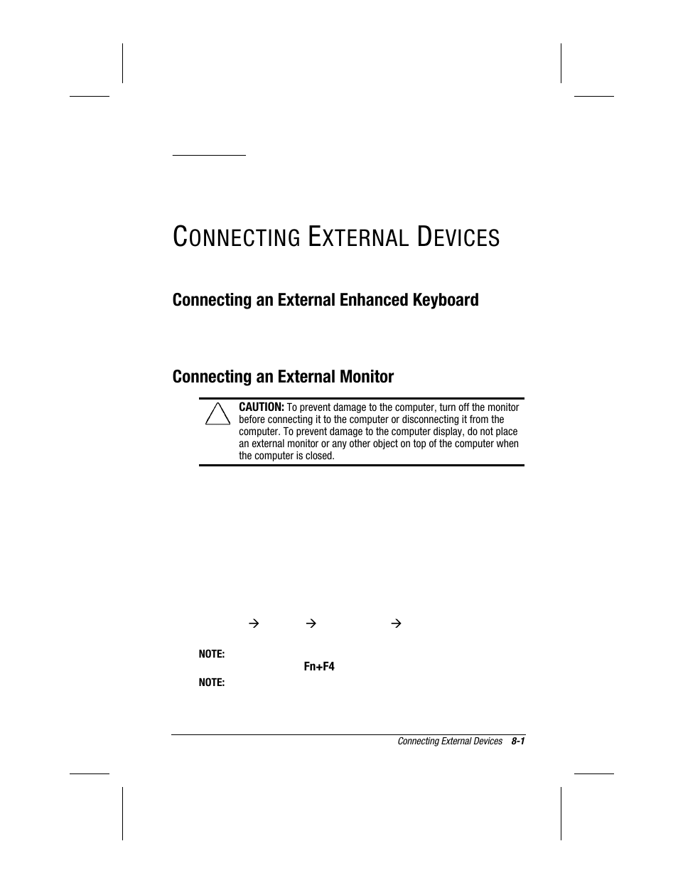 Connecting external devices, Chapter, Onnecting | Xternal, Evices | Compaq 3500 User Manual | Page 75 / 182