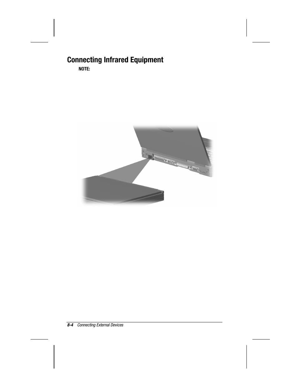 Connecting infrared equipment | Compaq 3500 User Manual | Page 78 / 182