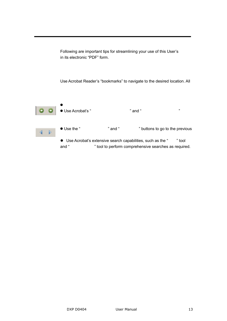 Manual usage, Brief introduction, Navigation | Catalogue and index | RGBLink DXP D0404 User Manual User Manual | Page 13 / 30