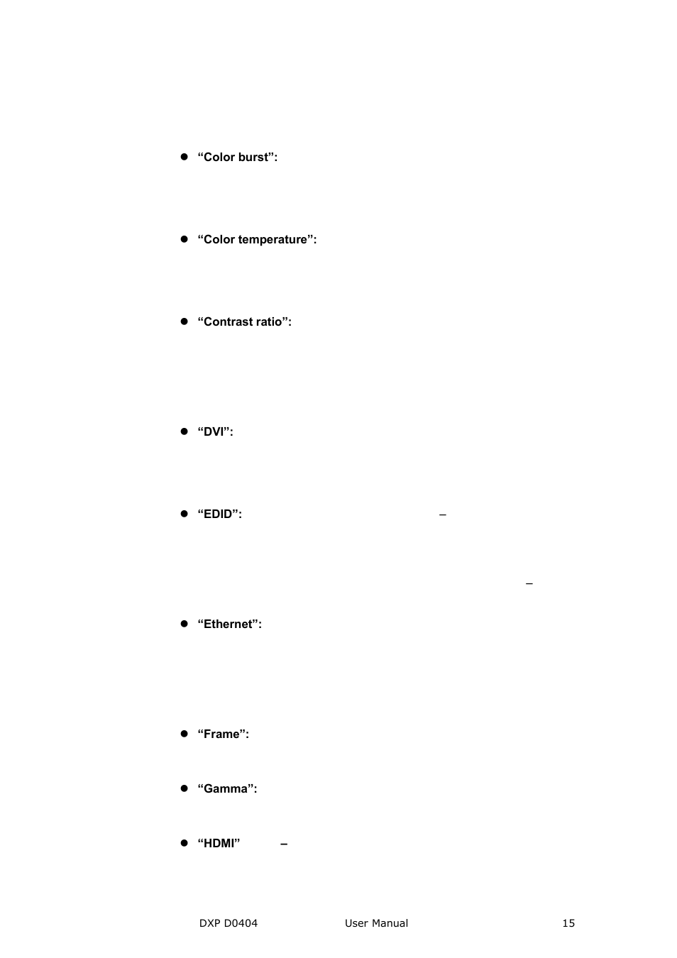 Brief introduction | RGBLink DXP D0404 User Manual User Manual | Page 15 / 30