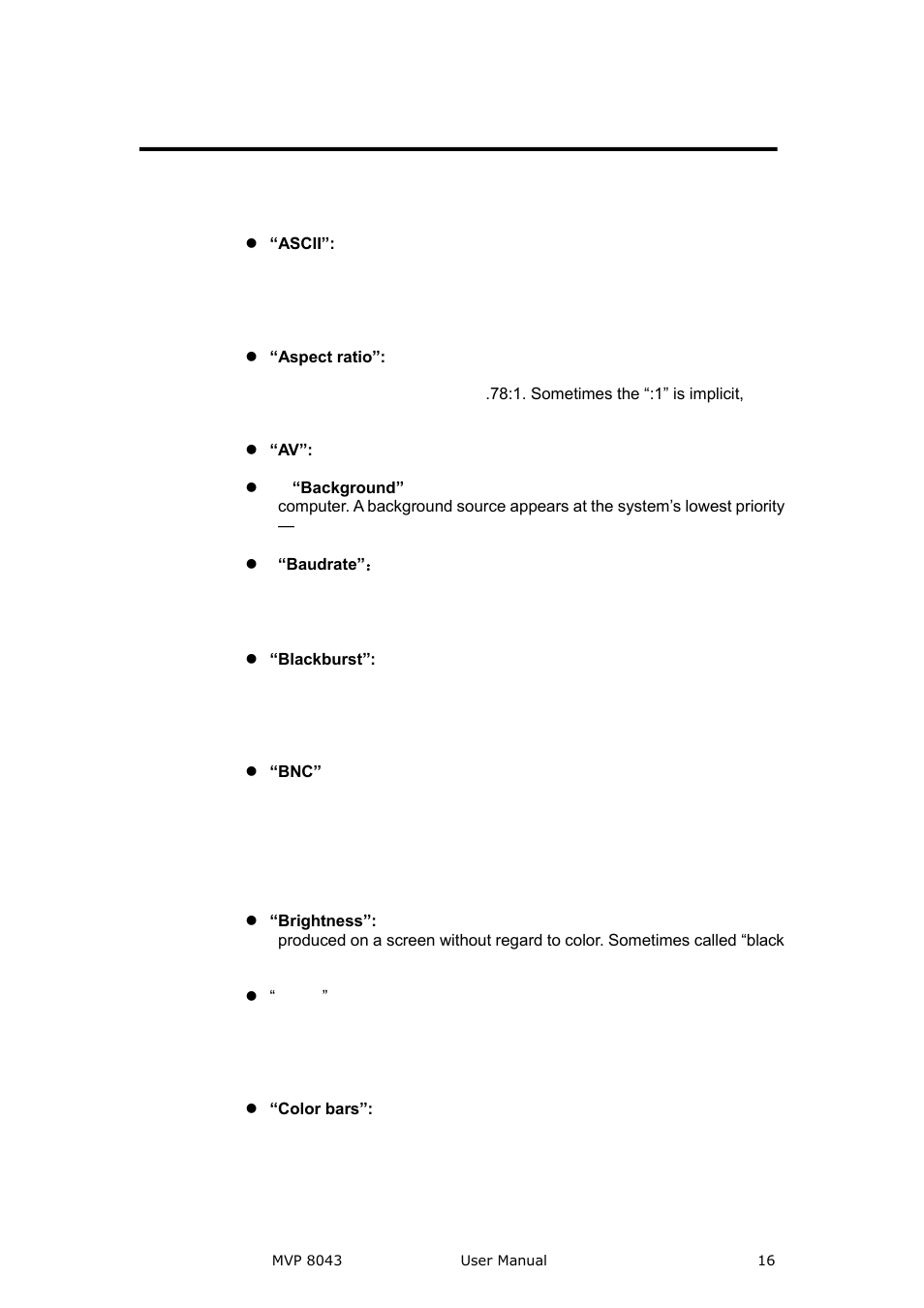 Terms and definitions, Brief introduction | RGBLink MVP 8043 User Manual User Manual | Page 16 / 85