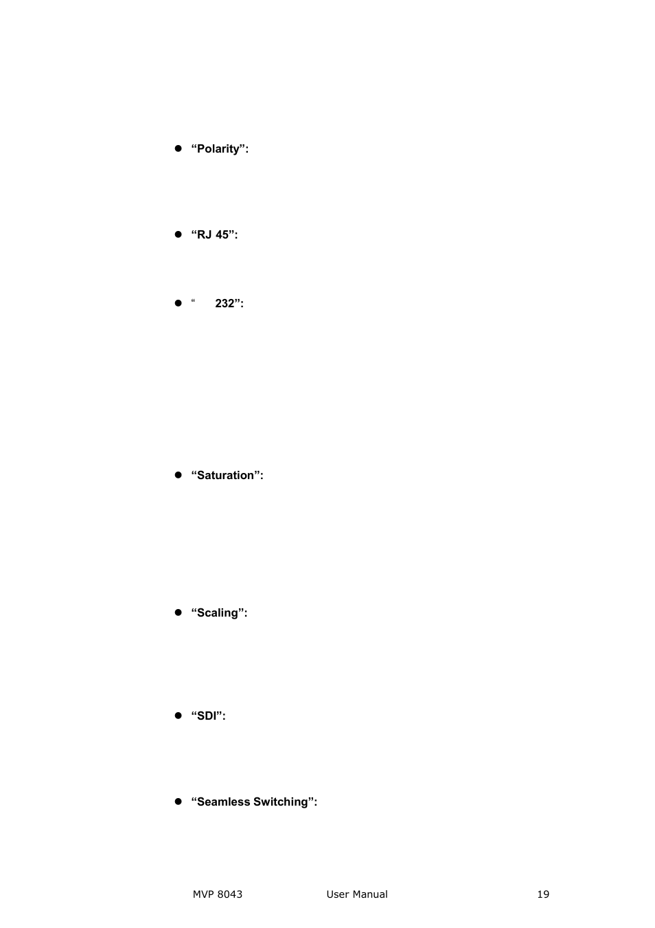 Brief introduction | RGBLink MVP 8043 User Manual User Manual | Page 19 / 85