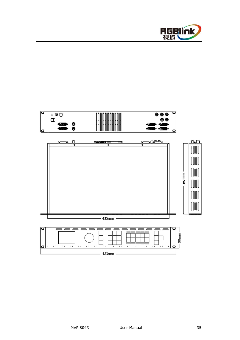 Hardware installation, In this chapter | RGBLink MVP 8043 User Manual User Manual | Page 35 / 85
