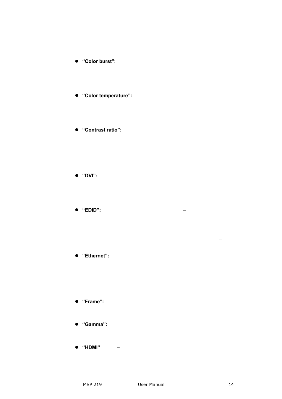 Brief introduction | RGBLink MSP 219 User Manual User Manual | Page 14 / 31