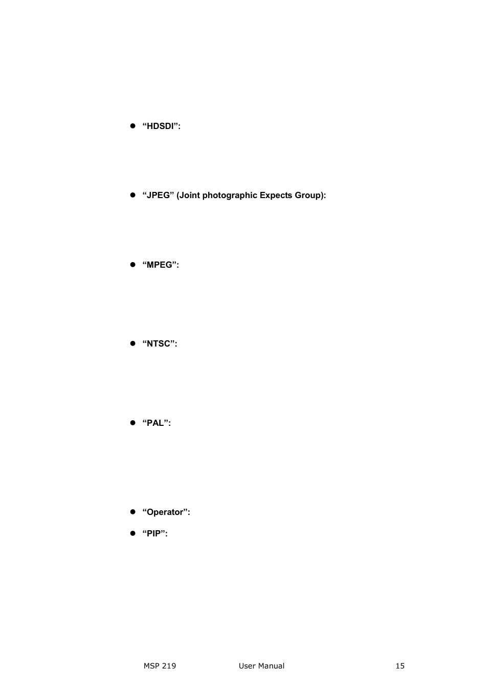 Brief introduction | RGBLink MSP 219 User Manual User Manual | Page 15 / 31