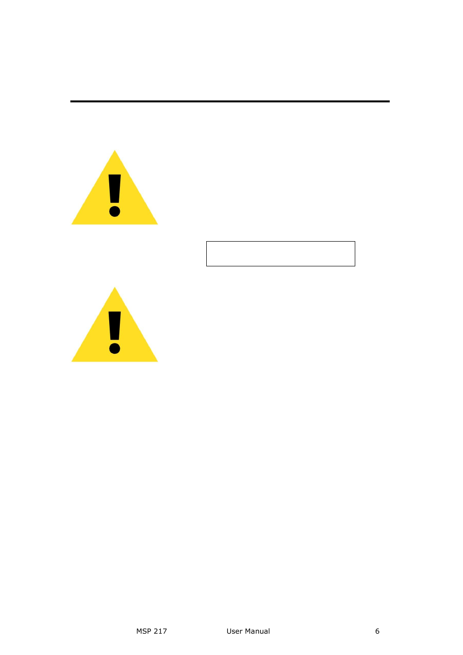 Warning, Caution, Terms and equipment mark in this manual | RGBLink MSP 217 User Manual User Manual | Page 6 / 32