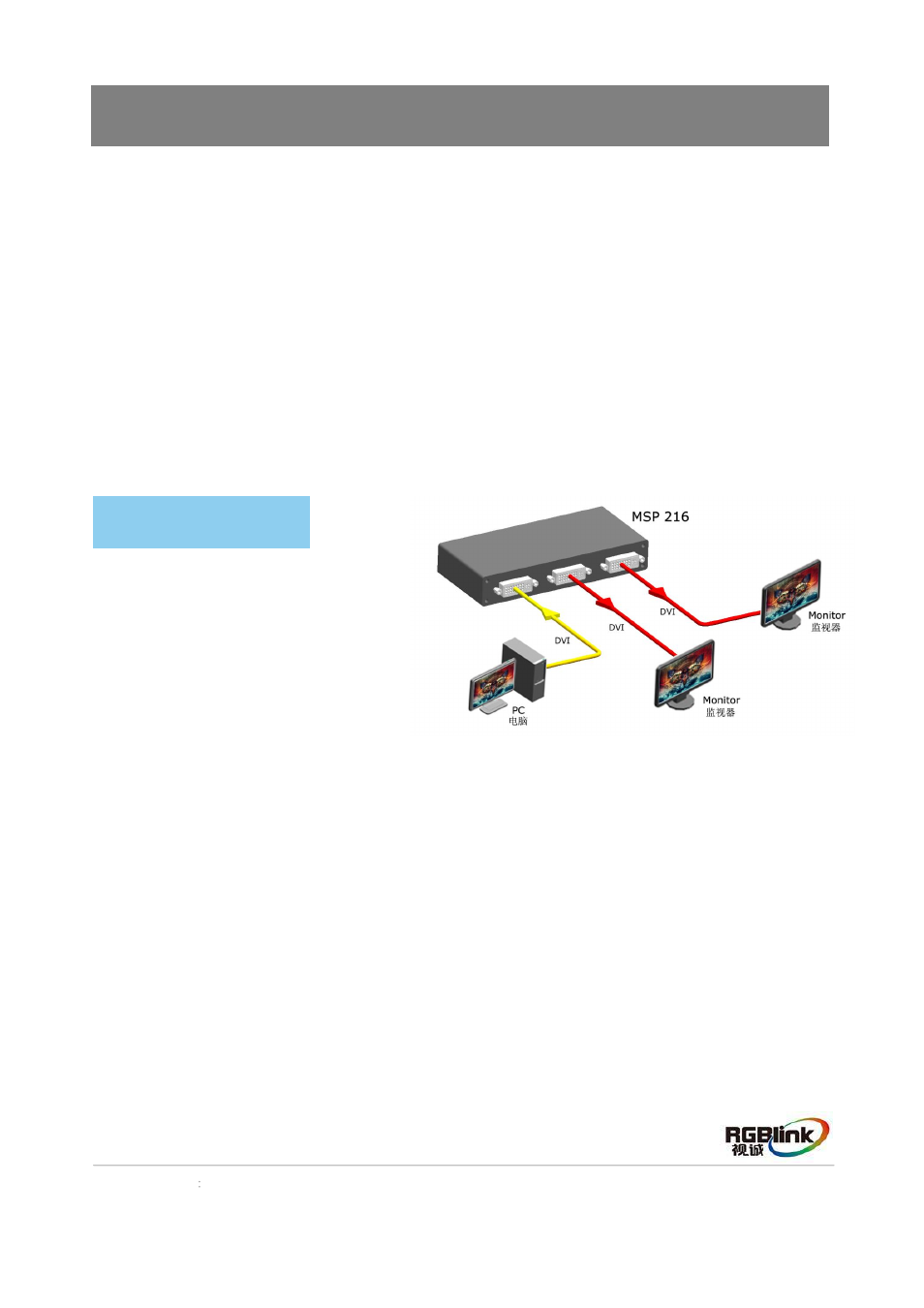 Product introduction, System connection | RGBLink MSP 216 Quick Start User Manual | Page 3 / 7