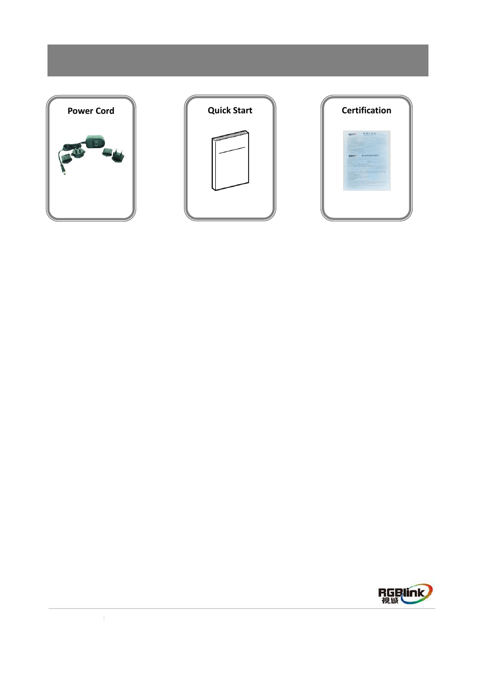 Packing configuration, Dvi 转 hdmi 线, 防静电袋 | RGBLink MSP 215 User Manual | Page 4 / 11