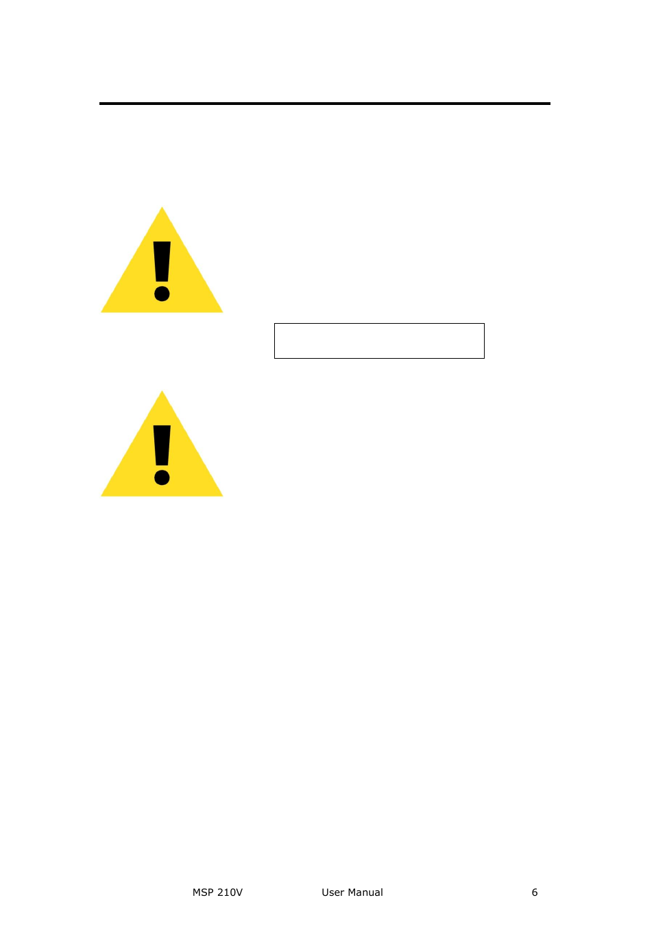 Terms in this manual and equipment marking, Warning, Caution | RGBLink MSP 210V User Manual User Manual | Page 6 / 35